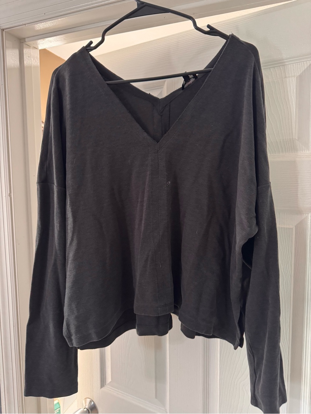 Cosabella Women’s Black V-Neck Long Sleeve Top